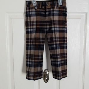 Boys plaid dressy pants